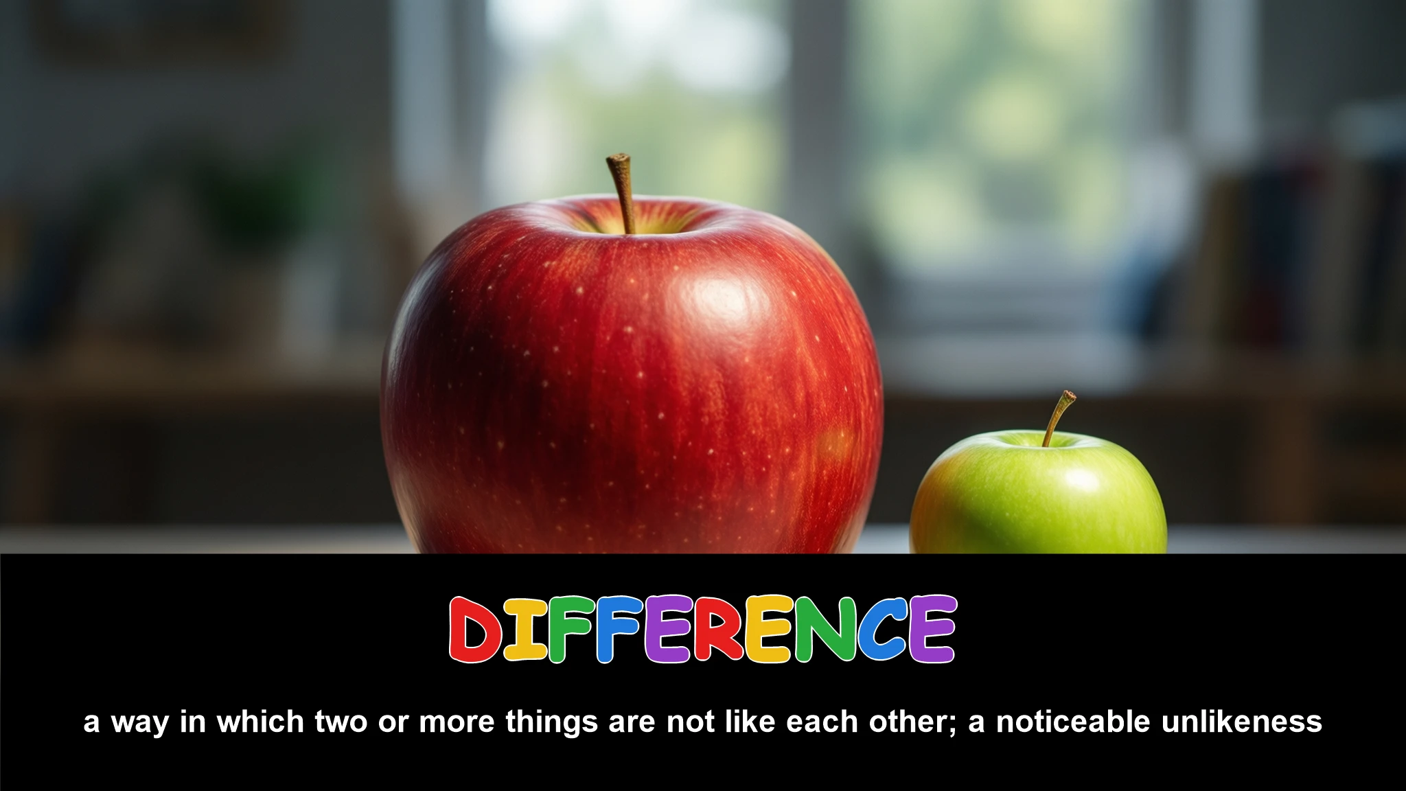 English Illustration for difference